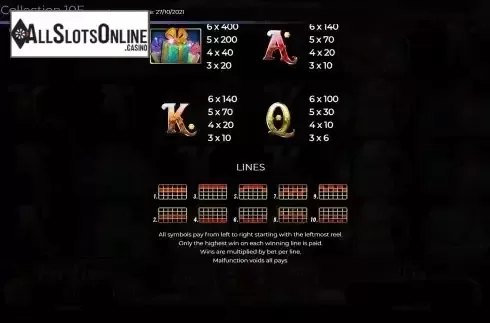 PayLines Screen