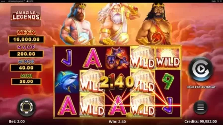 Amazing Legends slot screenshot 3