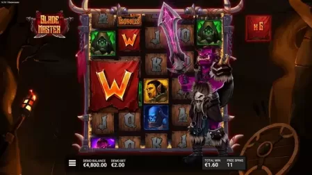 Blade Master slot screenshot 4