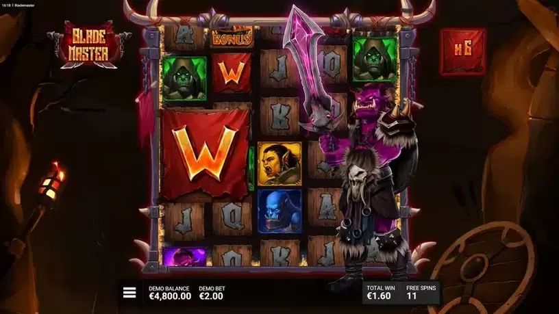 Blade Master slot screenshot 4