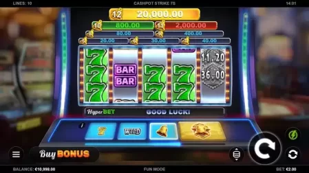 Cashpot Strike 7s slot screenshot 1