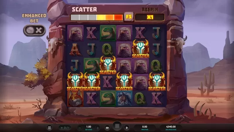 Celestial Buffalo slot screenshot 2