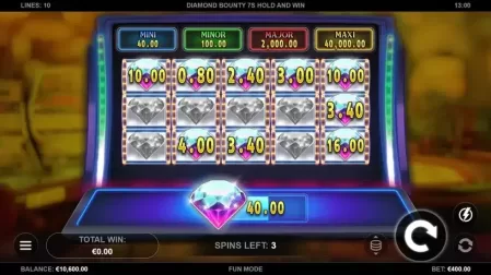 Diamond Bounty 7s Hold & Win slot screenshot 3