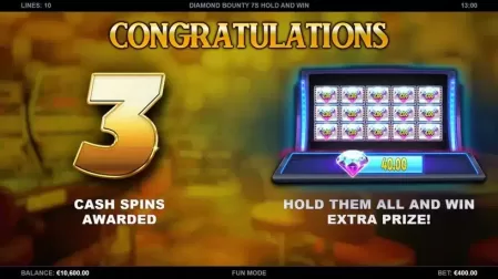 Diamond Bounty 7s Hold & Win slot screenshot 2