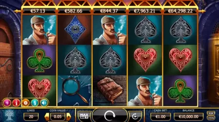 Holmes & the Stolen Stones slot screenshot 1