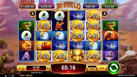 Immortal Ways Buffalo slot screenshot 3