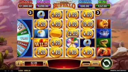 Immortal Ways Buffalo slot screenshot 4