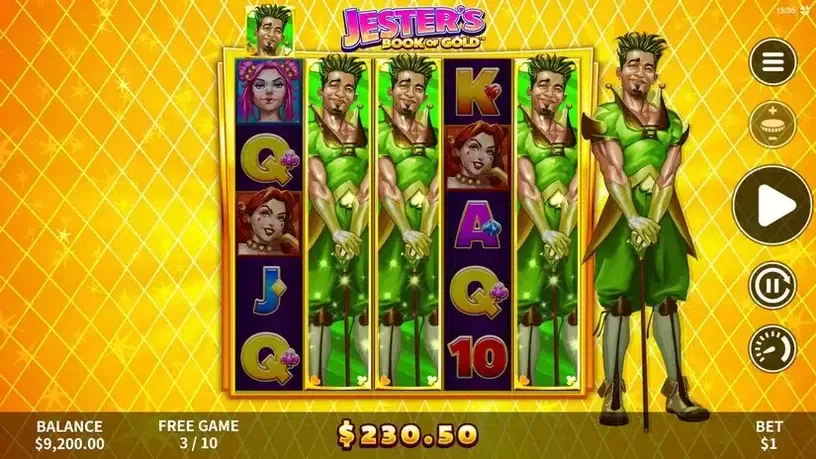 Jester's Book of Gold slot screenshot 