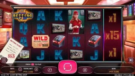 Lucky Betting Shop slot screenshot 1
