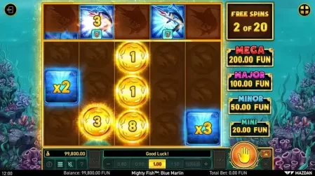 Mighty Fish™: Blue Marlin slot screenshot 3