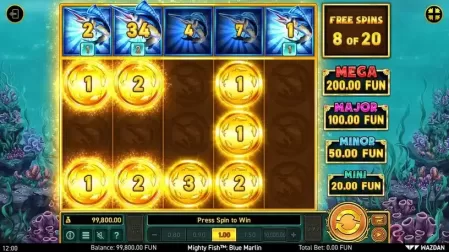 Mighty Fish™: Blue Marlin slot screenshot 5
