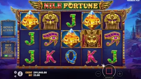 Nile Fortunes slot screenshot 2