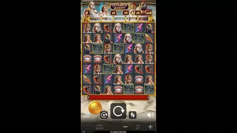 Olympus Majesty slot screenshot 1