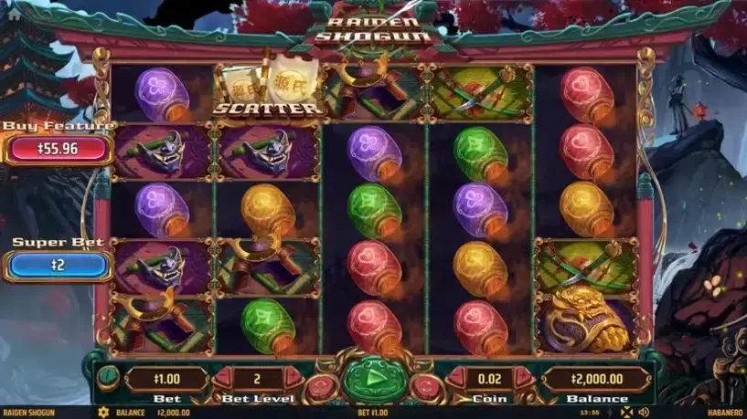Raiden Shogun slot screenshot 