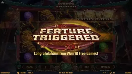 Raiden Shogun slot screenshot 3