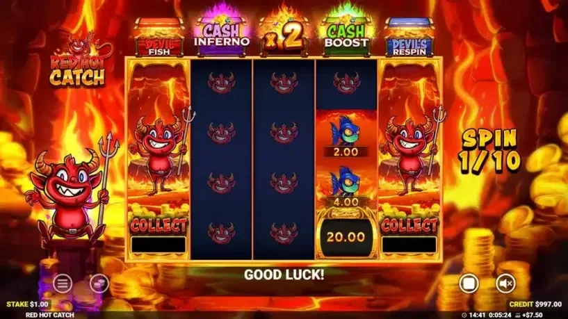 Red Hot Catch slot screenshot 