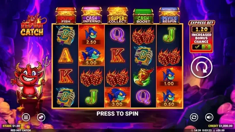 Red Hot Catch slot screenshot 