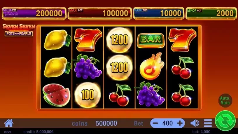 Seven Seven Pots and Pearls slot screenshot 