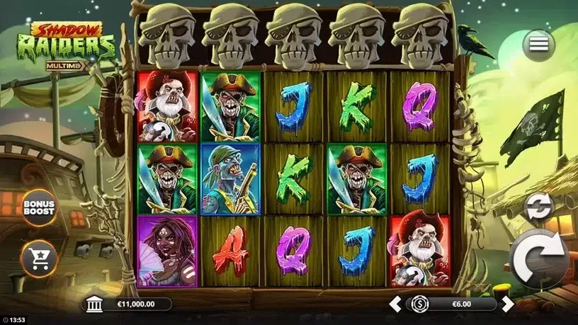Shadow Raiders MultiMax slot screenshot 1