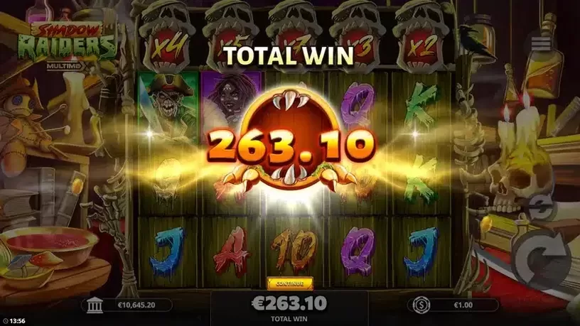 Shadow Raiders MultiMax slot screenshot 7