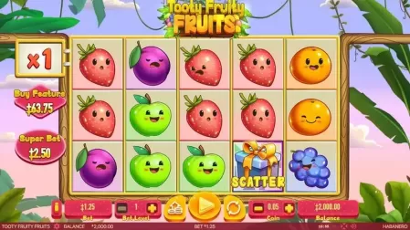 Tooty Fruity Fruits slot screenshot 1