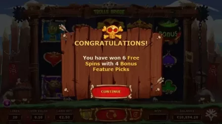 Trolls Bridge slot screenshot 5