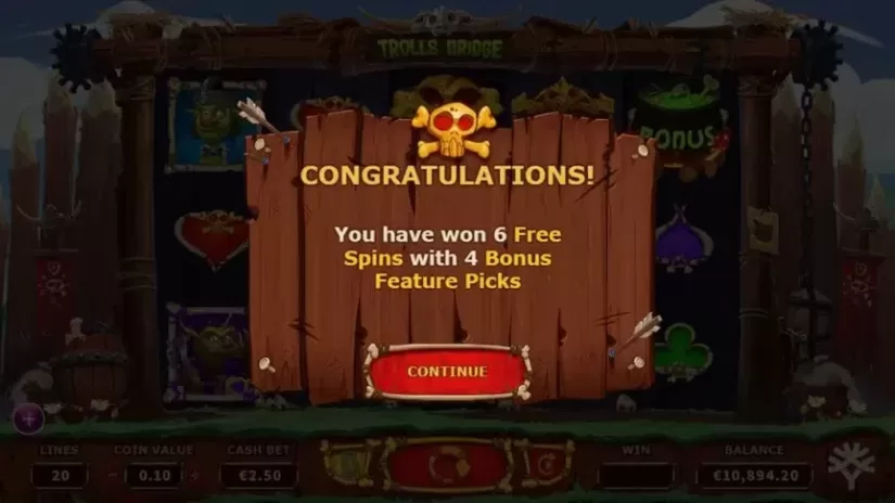 Trolls Bridge slot screenshot 5