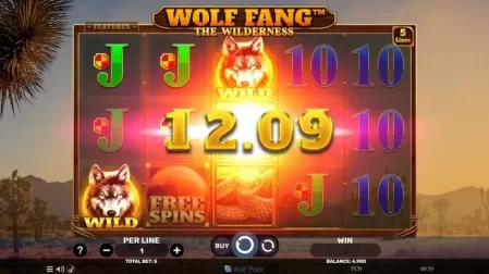 Wolf Fang The Wilderness slot screenshot 2