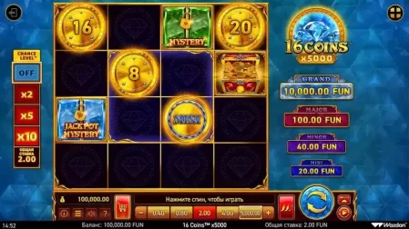 16 Coins™ x5000 slot screenshot 1