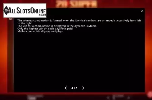 Game Rules screen 3