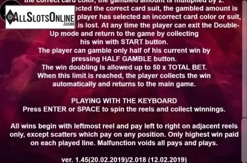 Game Rules. 50 Treasures from Casino Technology