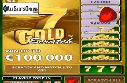 Screen2. 7 Gold Scratch from NetEnt