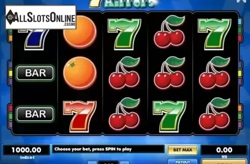 Reel screen. 7 Mirrors from Tom Horn Gaming
