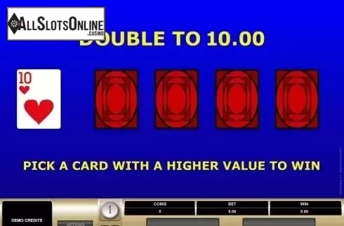 Game Screen. All American Poker (Microgaming) from Microgaming