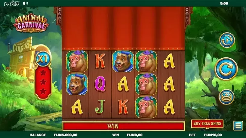 Animal Carnival slot screenshot 1