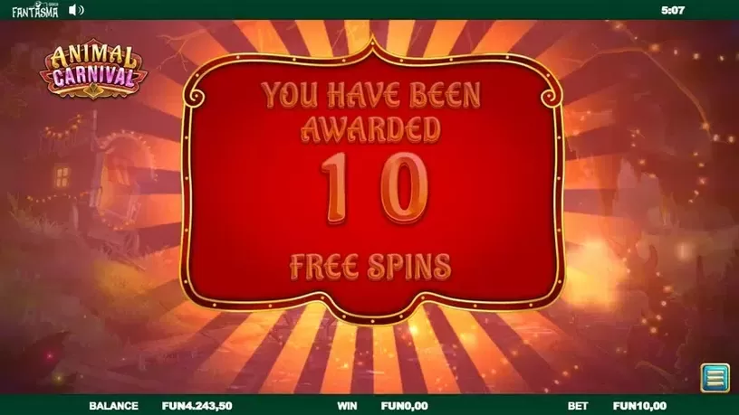 Animal Carnival slot screenshot 4