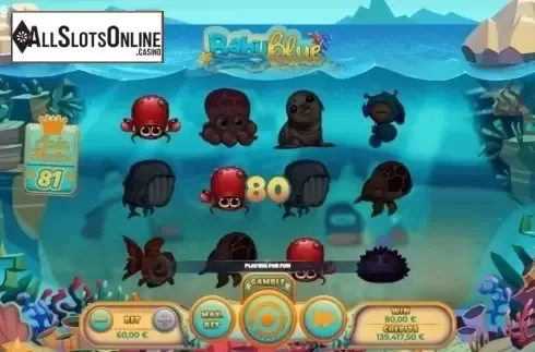 Win Screen. Baby Blue from Spinmatic