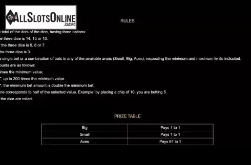 Game Rules screen 3