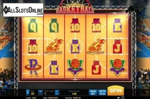 Reel screen. Basketball from Evoplay Entertainment