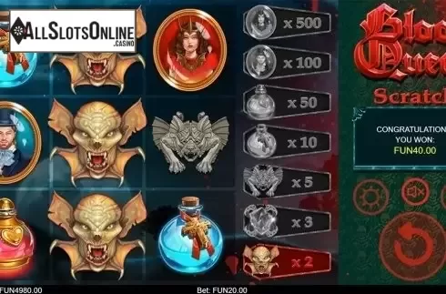 Game workflow 2. Blood Queen Scratch from IronDog