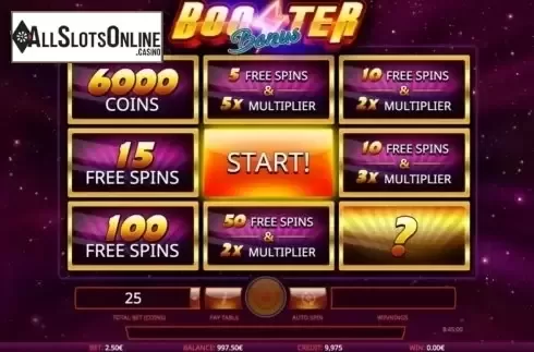 Screen 3. Booster from iSoftBet