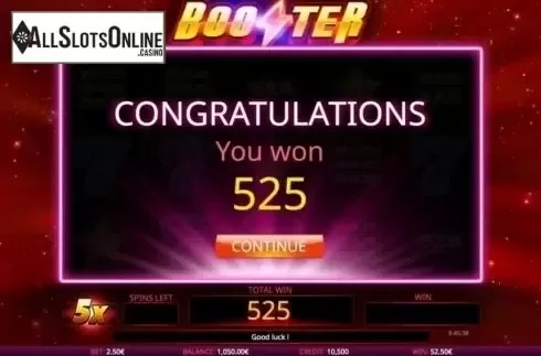 Screen 5. Booster from iSoftBet