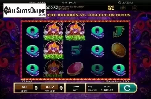 Wild screen 1. Bourbon Street Bash from High 5 Games