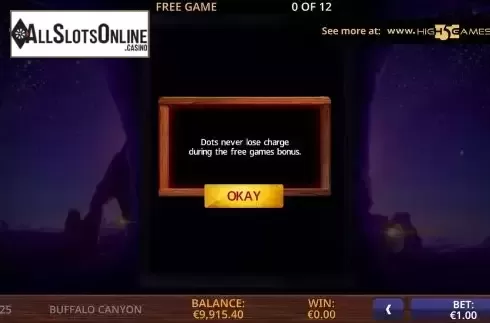 Free Spins Win Screen