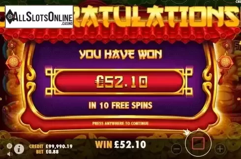 Free Spins Gameplay Screen 4