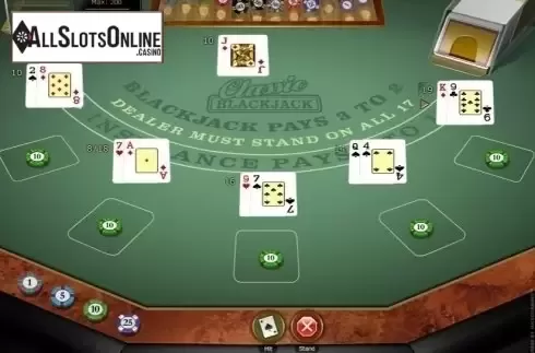Game Screen 2. Classic Blackjack MH Gold from Microgaming