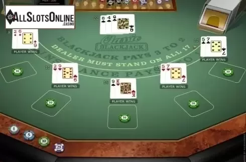 Game Screen 3. Classic Blackjack MH Gold from Microgaming