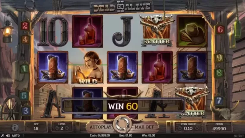 Dead or Alive 2 slot screenshot 2