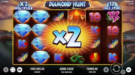Diamond Hunt slot screenshot 4