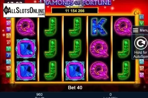 Reels. Diamonds of Fortune from Greentube